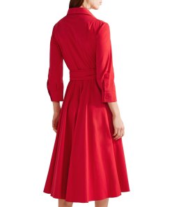 Michael Kors Collection Stretch Cotton Poplin Wrap Dress