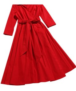 Michael Kors Collection Stretch Cotton Poplin Wrap Dress