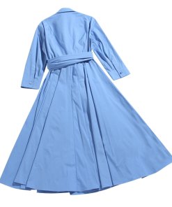 Michael Kors Collection Stretch Cotton Poplin Wrap Dress