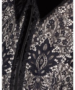 Alice + Olivia Ellis Tiered Floral Lace Dress