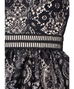 Alice + Olivia Ellis Tiered Floral Lace Dress