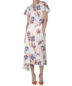 Diane von Furstenberg Ainsworth Floral Ruffle Hem Midi SkirtDiane von Furstenberg Ainsworth Floral Ruffle Hem Midi Skirt