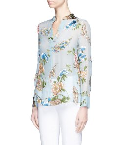 Alice + Olivia Amos Floral Tunic Top