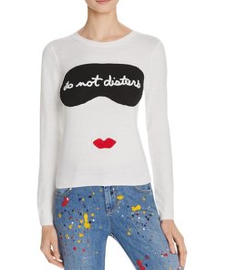 Alice + Olivia Stace Face Do Not Disturb Sweater