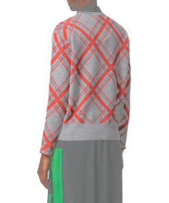 Kenzo Frame Check Wool Blend Sweater