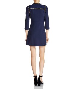 Maje Remala Amour Lettering A-Line Mini Dress