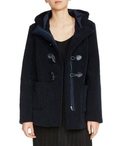 Maje Givry Faux Fur Duffle Coat