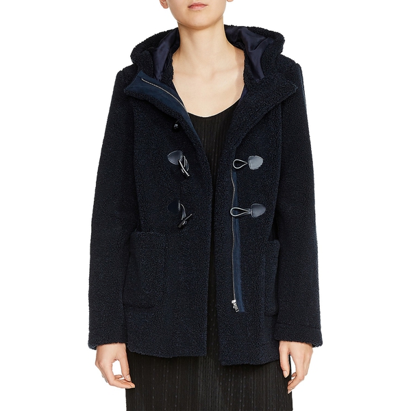 Maje Givry Faux Fur Duffle Coat