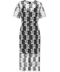 Diane von Furstenberg Two-Tone Floral Guipure Lace Dress