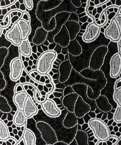 Diane von Furstenberg Two-Tone Floral Guipure Lace Dress
