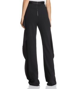 Alice + Olivia Wallace Side-Ruffle Pants