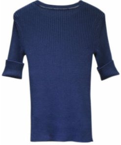 Ralph Lauren Collection Button Shoulder Silk Knit Top