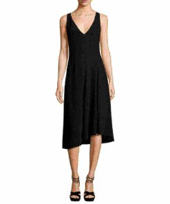 Theory Tadayon B Elevate Crepe Midi Dress