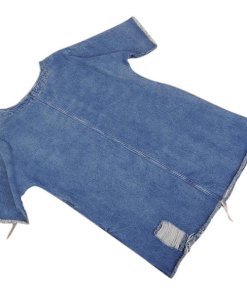 Robert Rodriguez Frayed Patch Denim Dress
