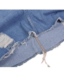 Robert Rodriguez Frayed Patch Denim Dress