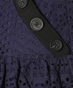 Self-Portrait Hazel Broderie Anglaise Tiered Ruffle Mini Skirt