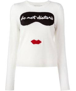 Alice + Olivia Stace Face Do Not Disturb Sweater
