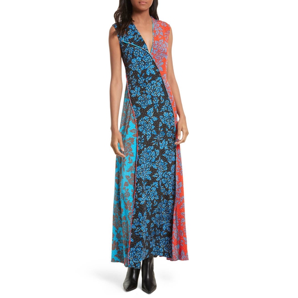 sachin and babi light blue dress SHEIN PETITE Women Short Length Patchwork Floral Print Waisted Long Sleeve  Dress, Autumn/Winter Maxi Women Outfit