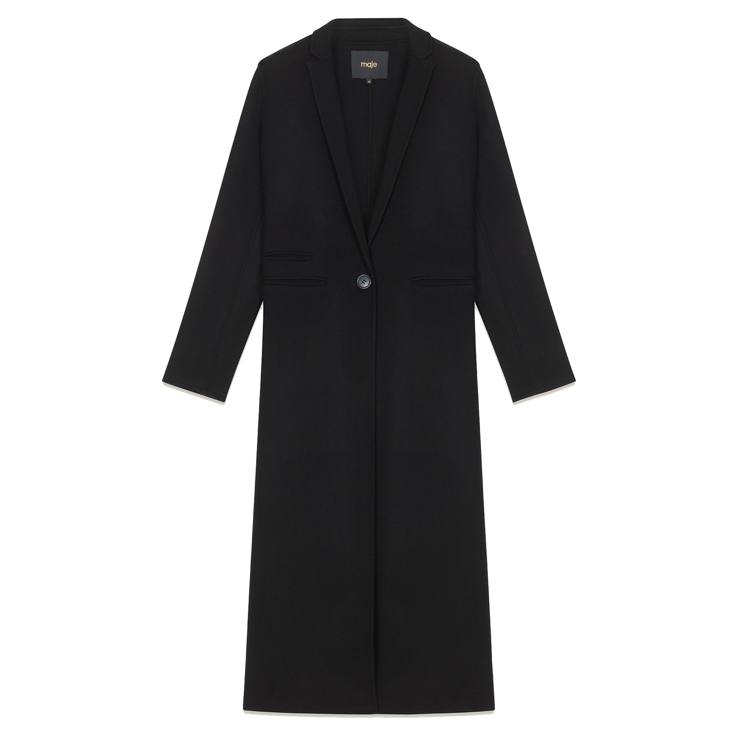 Maje Galaxie Wool Blend Coat