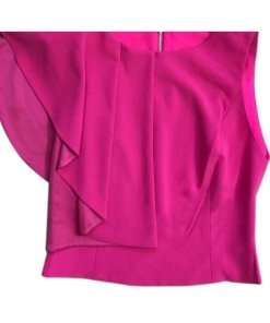 Alice + Olivia Marin Side Ruffle Crop Top