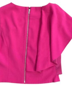 Alice + Olivia Marin Side Ruffle Crop Top