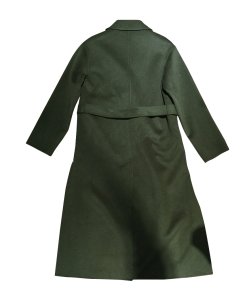 Maje Galib Double-Face Belted Long Wool Coat