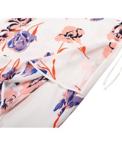 Diane von Furstenberg Ainsworth Floral Ruffle Hem Midi Skirt