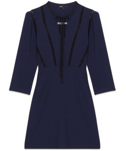 Maje Remala Amour Lettering A-Line Mini Dress