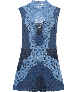 Sandro Palace Patchwork Lace Romper