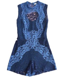 Sandro Palace Patchwork Lace Romper
