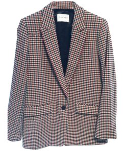 Sandro Lylou Checked Tailored Jacket