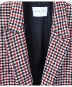 Sandro Lylou Checked Tailored Jacket