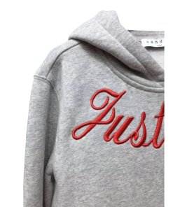 Sandro Just Love U Embroidered HoodieSandro Just Love U Embroidered Hoodie