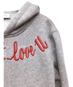 Sandro Just Love U Embroidered Hoodie