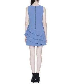 Alice + Olivia Clive Asymmetric Ruffle Dress