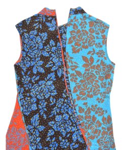 Diane von Furstenberg Sleeveless Paneled Floral Silk Maxi Dress