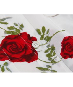 Equipment Rose Print Long-Sleeve Silk Shirt