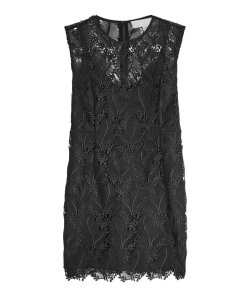 Diane von Furstenberg Sleeveless Tailored Lace Mini Dress