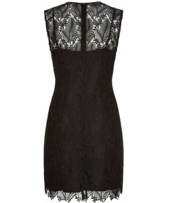 Diane von Furstenberg Sleeveless Tailored Lace Mini Dress