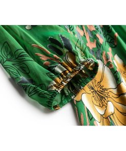 Alice + Olivia Coco Floral Print A-Line Dress
