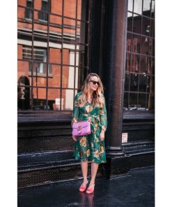 Alice + Olivia Coco Floral Print A-Line Dress