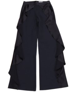 Alice + Olivia Wallace Side-Ruffle Pants