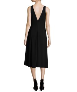 Theory Tadayon B Elevate Crepe Midi Dress