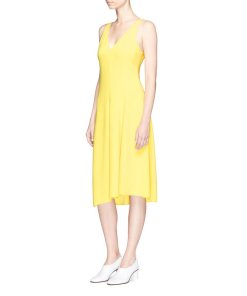 Theory Tadayon B Elevate Crepe Midi Dress