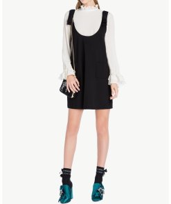 Twinset Pinafore Dress & Silk Ruffle Shirt