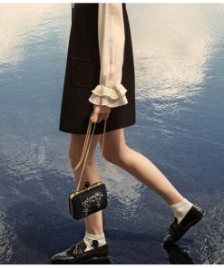 Twinset Pinafore Dress & Silk Ruffle Shirt