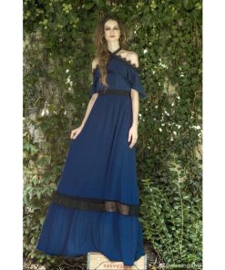 Alice + Olivia Mitsy Off-the-Shoulder Maxi Dress