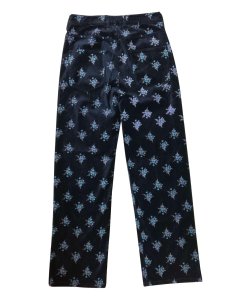 Rebecca Taylor La Vie Celeste Floral Velvet Pants
