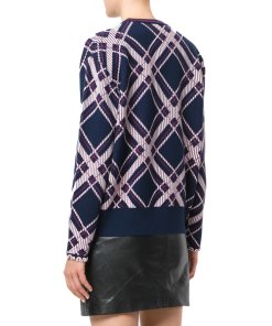 Kenzo Frame Check Wool Blend Sweater