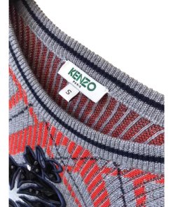 Kenzo Frame Check Wool Blend Sweater